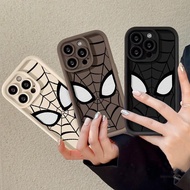 Fashion Marvel Cool Spider-Man Eyes Casing For OPPO R11 R11S RENO 2 3 4 5 6 Pro Plus Soft Bumber Shockproof Phone Case