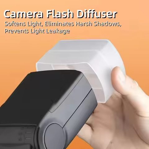 Universal Camera Flash Diffuser for Godox V1 Lux Junior TT600 TT685 II TT685II V850 V850II V850III V