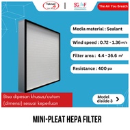 Mini-pleat HEPA filter - Penyaring Udara Ruangan dan Filter Cabinet