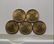 1977年香港五仙5枚出售全新品