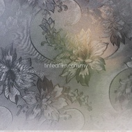 Frosted film/ Tinted privasi rumah/ FROSTED 881/ Frosted Flower Texture/ Translucent film