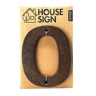 Scoop House Number / House Sign 0 to 9 56021300 - Number 0 by Fusion part