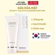 Sữa Rửa Mặt Sạch Khuẩn Trắng Da Dr Pepti Galacto Cleansing Foam Hàn Quốc 110ml Mờ Thâm Nám