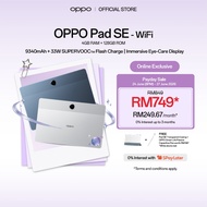 [Online Exclusive] OPPO Pad SE Tablet - WiFi | 4GB + 128GB | 9340mAh | 33W SUPERVOOC | Immersive Eye