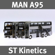 [SG STOCK] 1/76 Model 1 ST Kinetics STK Singapore Lion's City Demonstrator MAN ND323F A95 Bus Model