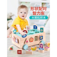Children Animal Elephant Geometric Hole Drag Shape Sorting Box Building Block Car Whack-a-Mole Intel