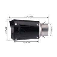 Modified universal AR exhaust pipe For AustinRacing Z900 Z1000 ninja400 CBR500 R6 carbon fiber exhau