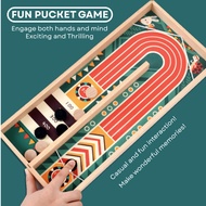 Fun competitive pucket board game for family & friends