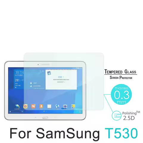 Clear Cover 2.5D Tempered Glass For Samsung Galaxy Tab 4 10.1 SM-T530 T531 T535 10.1" Screen Protect