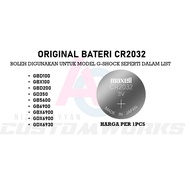 Bateri Original CR2032  Untuk G-Shock GBX100 . GBD200 . GBD100 . GD350 . GB5600 . GB6900 . GBX6900 .