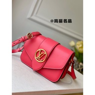 Pink Pont 9 Messenger Bag Buckle Flap Messenger Bag Solid Simple Messenger Bag JNQT High-Quality Pro