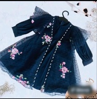 Aura set dress anak perempuan mewah set hijab
