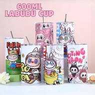 PSB_ Labubu Water Cup Popmart 600ML Water Bottle 304 Stainless Steel Water Bottle