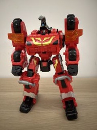 Red Tobot Robot Action Figure with tank