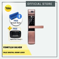 Yale YDM7116 Rose Gold Biometric Digital Door Lock (Free Bluetooth Module &amp; DDV1)