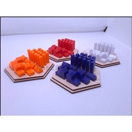 Set of 4 or 6 Player Holder The Settlers of Catan Accessories Organizer Board Game - A3D