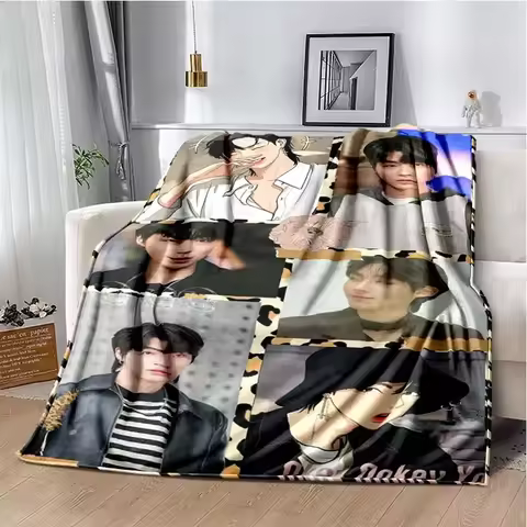 True Beauty Hwang in Youp Cha EunWoo Printed Blanket Leisure Sofa Blanket Home Office Air Conditioni