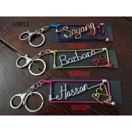 DIY Handcraft Alpahet Keychain Name Keychain Metal Keychain Unique Keychain DIY Accessories Handmade