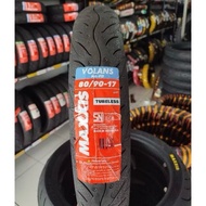 OUTER TIRE 80/90-17 VOLANS MAXXIS TUBELESS TUBLES