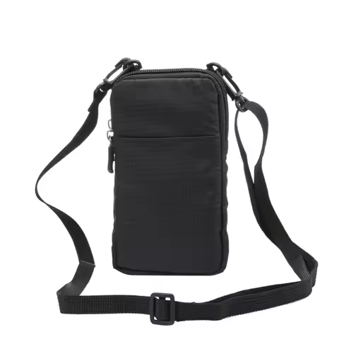 6.0-6.9 Inch Universal Man Phone Bag Sport Dual Layer Zipper Bag Wallet Case Belt Clip Messenger Pou