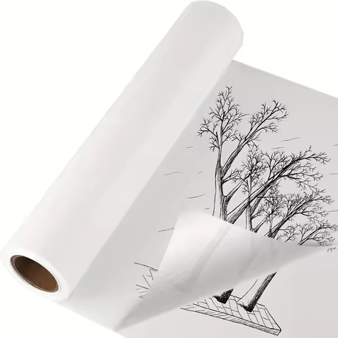 Tracing Paper Roll 12 in X 50 Yards White Trace Paper Translucent Clear Tracing Paper Drawing Patter