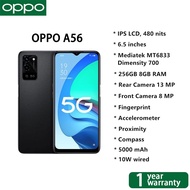 Oppo A56 Original Cellphone 5G SmartPhones 8+ 256GB 6.5 inch Full Screen Mobile Phone