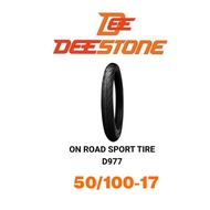 Deestone ยางนอกมอเตอร์ไซค์ 50/100-17 D977