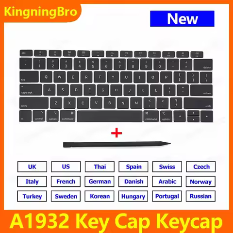 New Keycap Keys For Macbook Air 13" A1932 Keycap Key Cap Keyboard Repair US UK Russian French Spain 