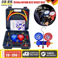 DEKES R134a Car Aircon Manifold Gauge Freon Pressure Gauge AC Manifold Gauge Set Air Conditioner Rep