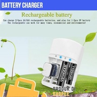 Rechargeable Battery Charger Slot AA AAA 9V