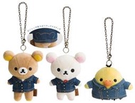 【懶熊部屋】Rilakkuma 日本正版 拉拉熊 懶懶熊 白熊 小雞 限定 丹寧風 牛仔外套 玩偶 娃娃 珠鍊 吊飾