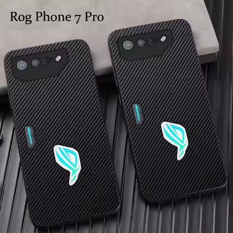 For ASUS Rog Phone 7 Pro Shockproof Phone Carbon Fiber Case For Rog Phone 7 Pro Ultra Slim Protectio