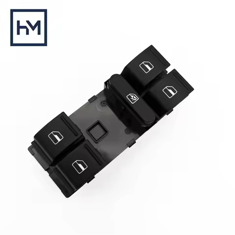 OE:1K4959857B Driver Side Power Window Switch with red Illumination for VW Golf 5 Jetta 5 Passat B6
