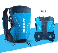 AONIJIE - 【奧尼捷】專業 18L 通勤跑 戶外運動背包 越野背包 水袋背包 跑步 路跑 馬拉松 騎自行車 登山 中碼 (藍色)