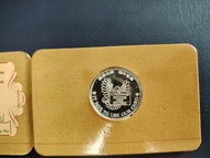 1988年VlSA咭紀念銀幣一枚。5元平郵