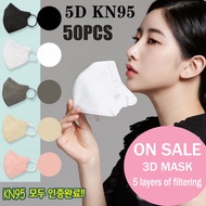 [Local Stock] 50PCS 5D Duck Bill Mask Korea Design Butterfly Aldult Facemask KN95 5ply Protection k9