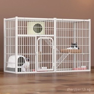 Cat cage Large Square Tube Cat Cage Cat House Cat Shelter Cat Villa Breeding Cage for Kittens and Ad