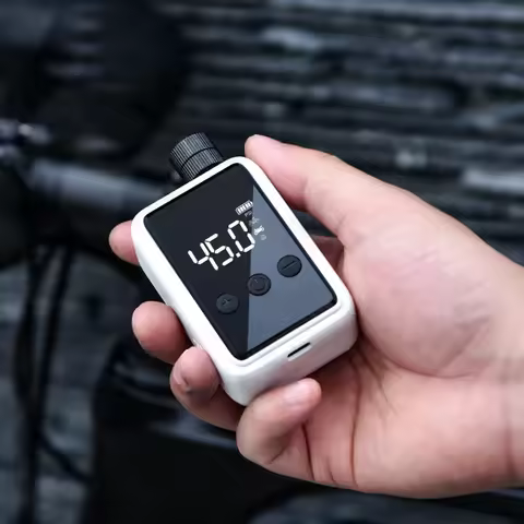 Motorcycle Air Pump Electric Bike Pump 120PSI Inflator Compressor Motobike Tire Pump with Digital Ga