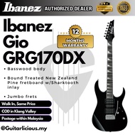 Ibanez GIO GRG170DX Electric Guitar with HSH Pick up - Black Flat ( GRG170DX-BKF / GRG 170DX / GRG-1