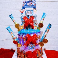 Promo Hampers Bucket towersnack susun 3 harga terjangkau, tempat menyimpan kue keranjang bucket gift