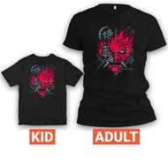 Baju Samurai 77 Superhero T Shirt Boy Girl Unisex Viral Fashion Kemeja Lelaki Kanak Perempuan Budak