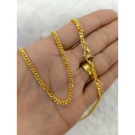 Kalung Emas 916 Original Lelong Pendant Chain Necklace Men Women Jewellery 375