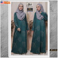 kaftan moden new design baru dress jubah maxi exclusive printed corak  muslimah remaja  dewasa selesa sejuk less iron tak mudah kedut size xs to xxl lengan panjang long sleeve loose kaftan esklusif dafinah collections ready stok★X1119