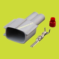 2 PIN MALE TOYOTA VIOS ESTIMA NPC42 NPC93 CAMRY 1AZ / 2AZ -FE FUEL INJECTOR SOCKET CONNECTOR