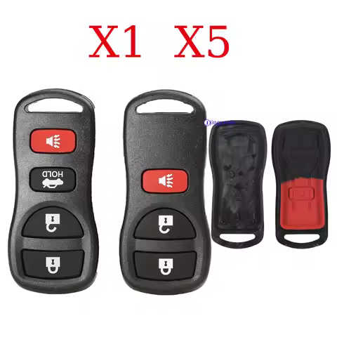 jingyuqin X1 X5 Remote Entry Car Key Fob Shell Case Cover For Nissan Armada Xterra Pathfinder Fronti