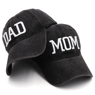 Couple Hats Father's Day Mother's Day Gifts Adjustable Embroidered Baseball Cap Outdoor Black Hat Fa