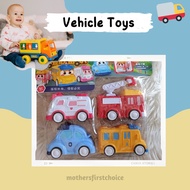 [READY STOCK] Mix Vehicle Toys/ Ambulance/ Police/ Fire Truck/ Bus For Kids