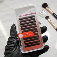 4DW 0.07C/D  Bulu Mata Palsu 4DW 0.07mm C/D Curl Easy Fan, Ekstensi Bulu Mata Empat Daun