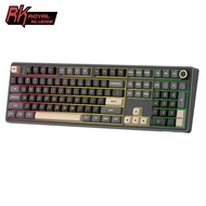 Royal Kludge RK R108 100% Layout RGB Wired Professional Game Hotswap Knob Mechanical Keyboard