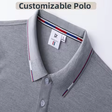 Men's polo shirt Casual polo shirt, short sleeved T-shirt, men's and women's shirt, personalized cus